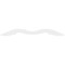 Ekena Millwork Pitch Midway Architectural Grade PVC Gable Pediment, 60"W x 12 1/2"H x 1"P (5/12) GPP060X013X100MID - alternate 2